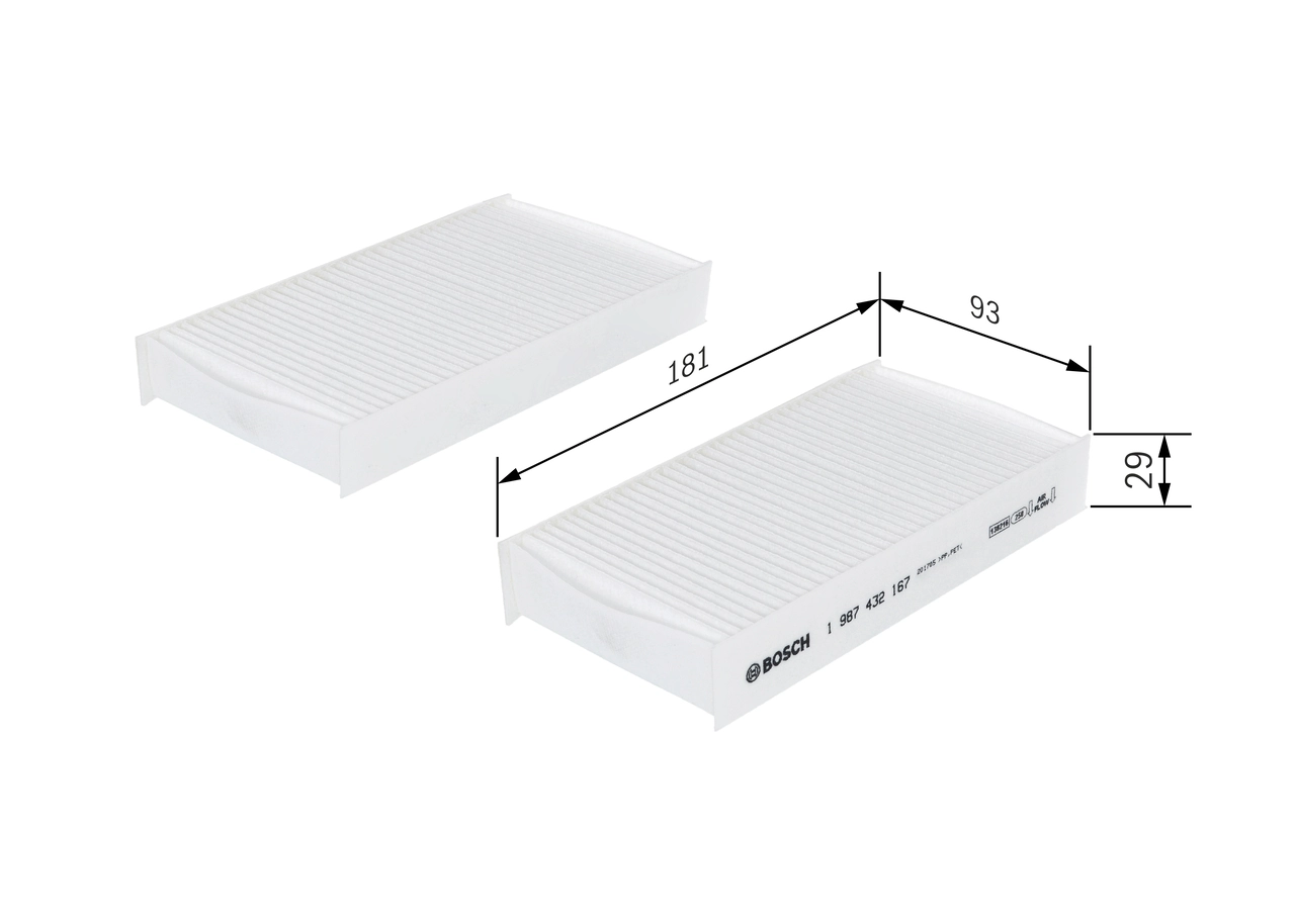 Filter, cabin air 1 987 432 167