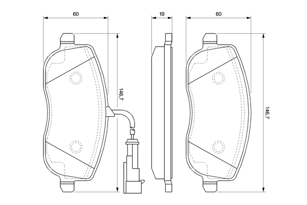 Brake Pad Set, disc brake 0 986 494 068