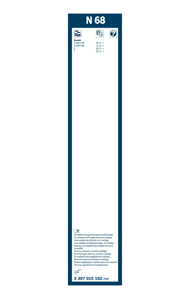 Wiper Blade Twin 3 397 015 182