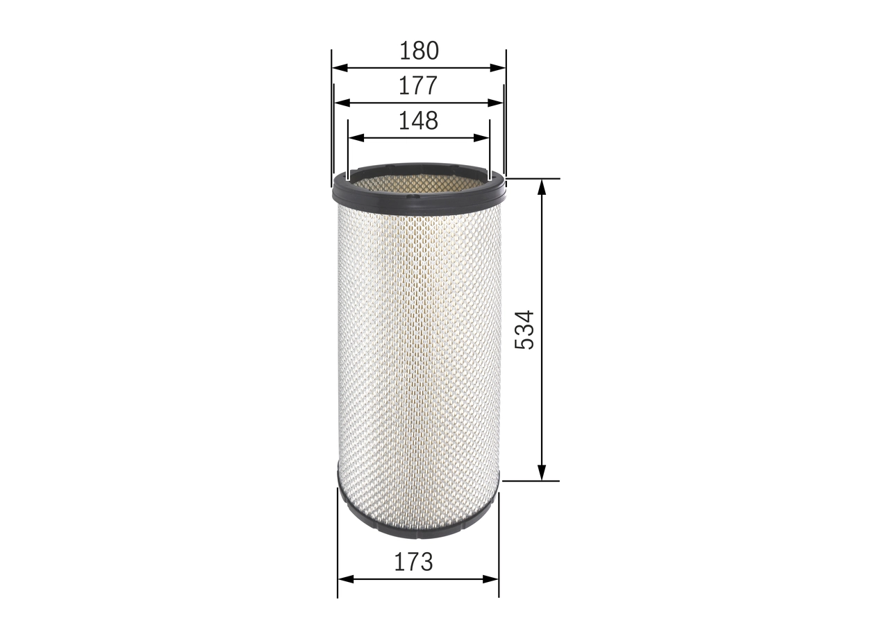 BOSCH F 026 400 278 Secondary Air Filter