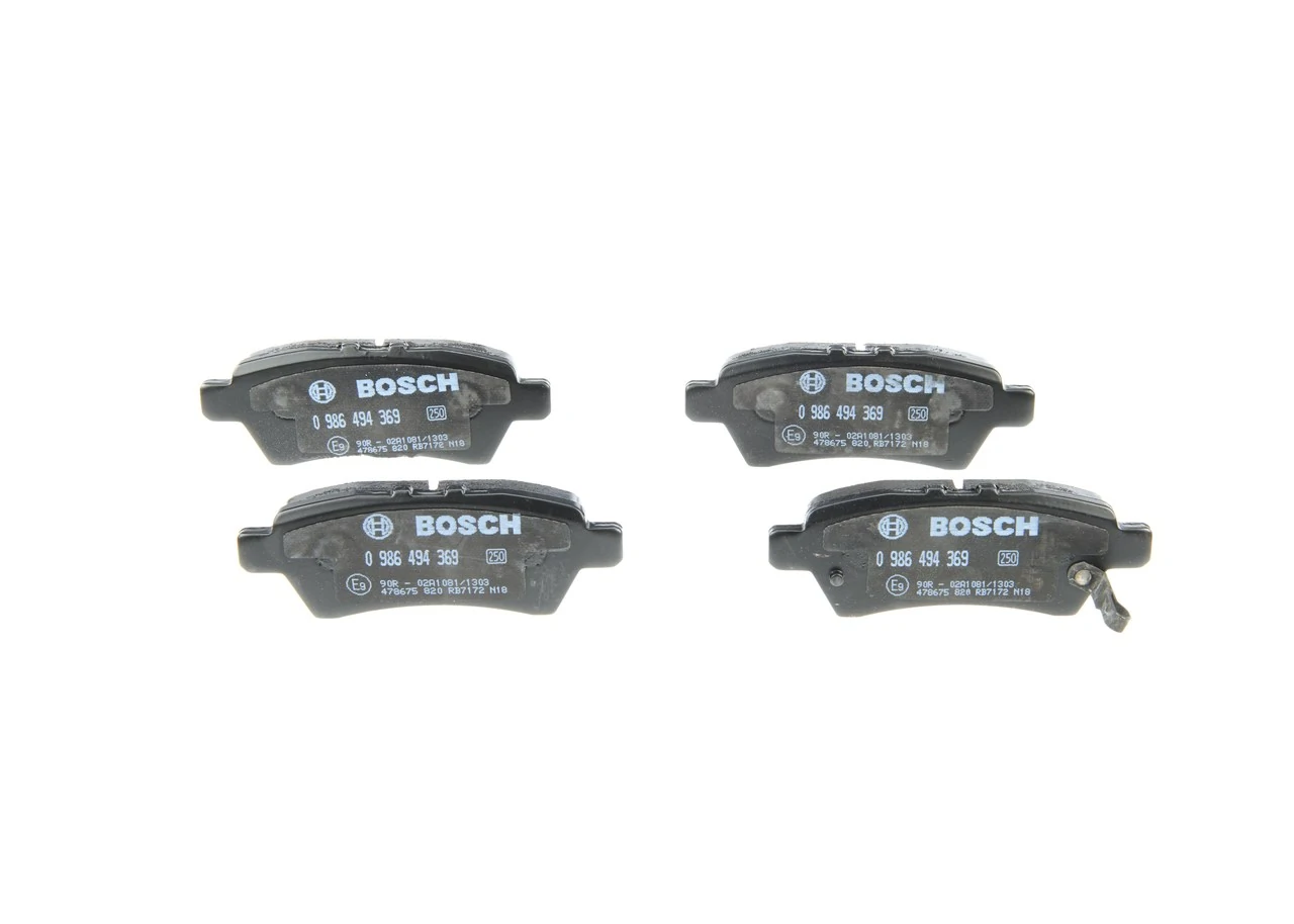 Brake Pad Set, disc brake 0 986 494 369