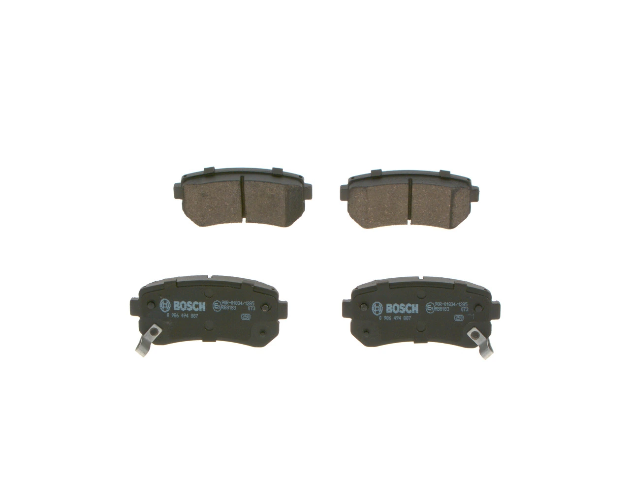 Brake Pad Set, disc brake 0 986 494 887
