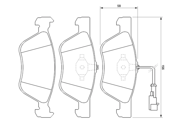 Brake Pad Set, disc brake 0 986 424 578