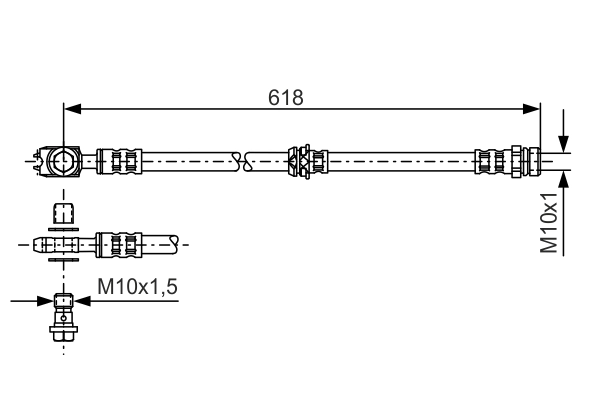 Brake Hose 1 987 481 173