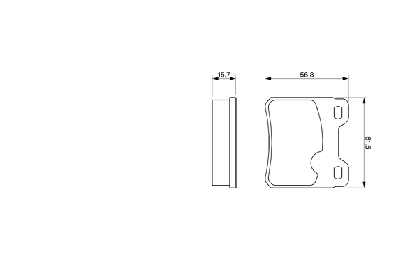 BOSCH 0 986 460 955 Brake Pad Set, disc brake