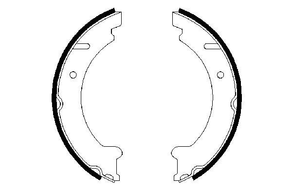 Brake Shoe Set, parking brake 0 986 487 548