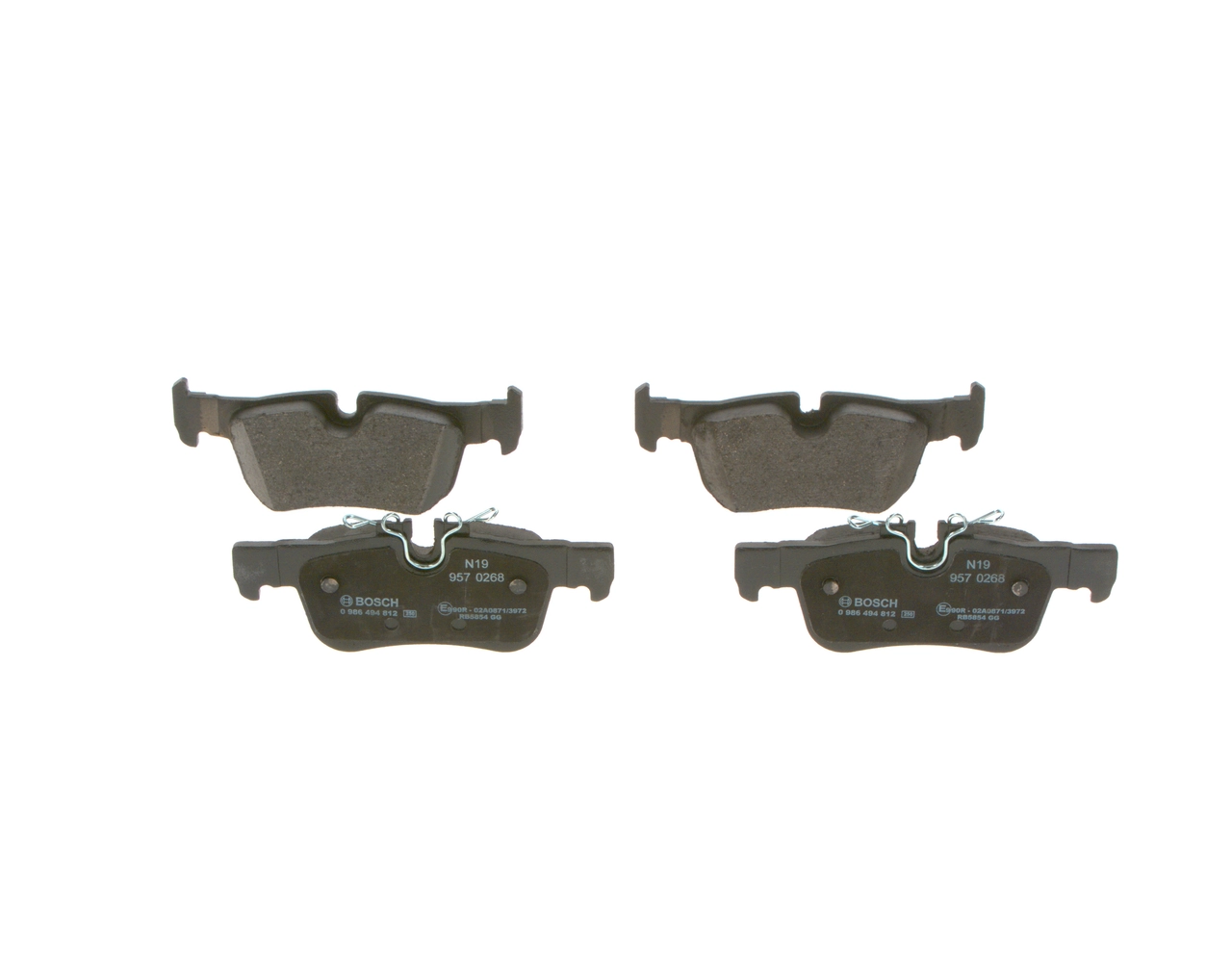 Brake Pad Set, disc brake 0 986 494 812