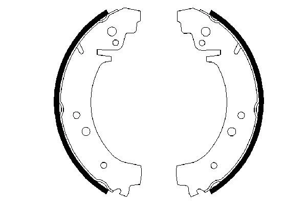 Brake Shoe Set 0 986 487 217