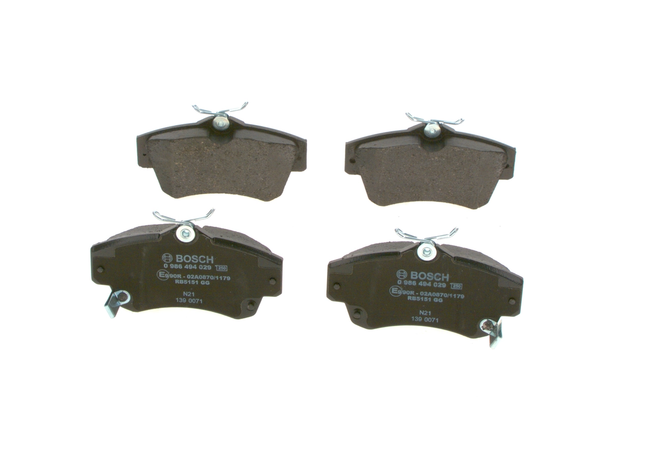 Brake Pad Set, disc brake 0 986 494 029