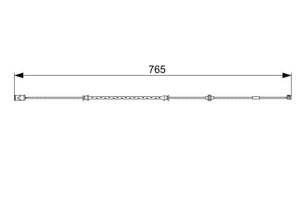 BOSCH 1 987 473 018 Warning Contact, brake pad wear
