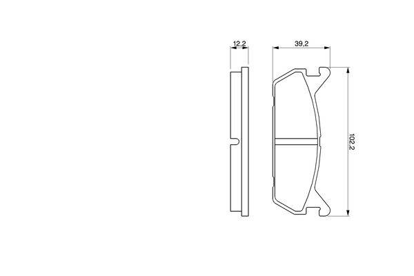 Brake Pad Set, disc brake 0 986 461 146