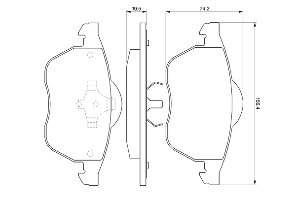 Brake Pad Set, disc brake 0 986 424 481