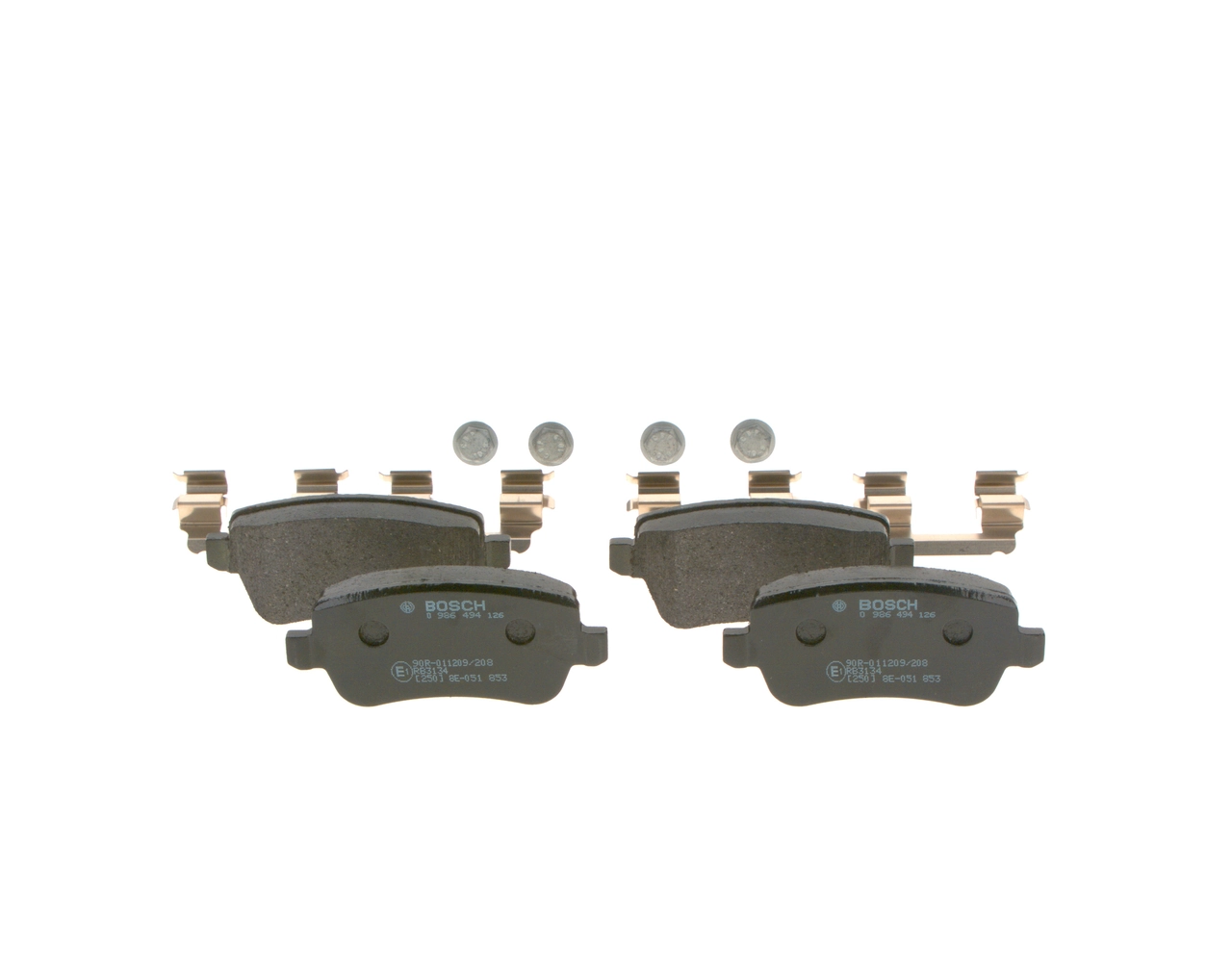 Brake Pad Set, disc brake 0 986 494 126
