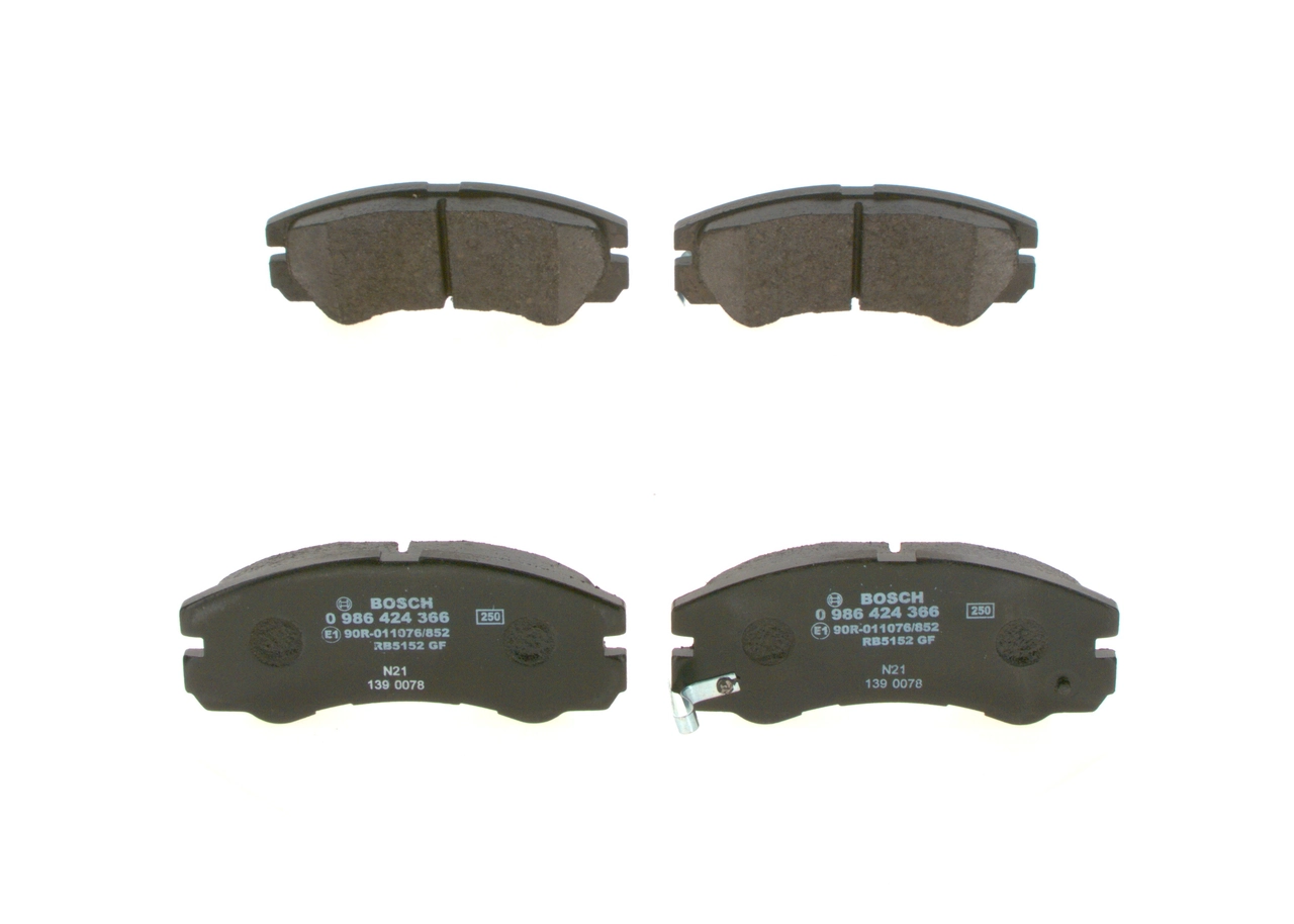 Brake Pad Set, disc brake 0 986 424 366