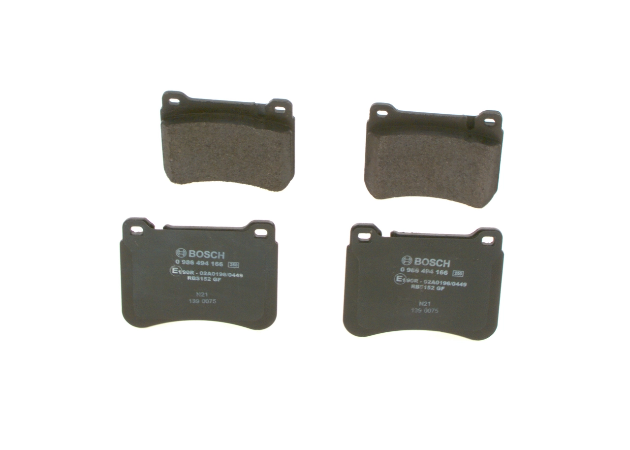 Brake Pad Set, disc brake 0 986 494 166