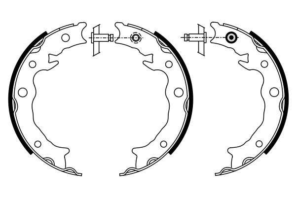 Brake Shoe Set, parking brake 0 986 487 933