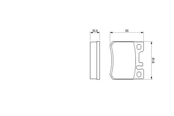 Brake Pad Set, disc brake 0 986 424 358
