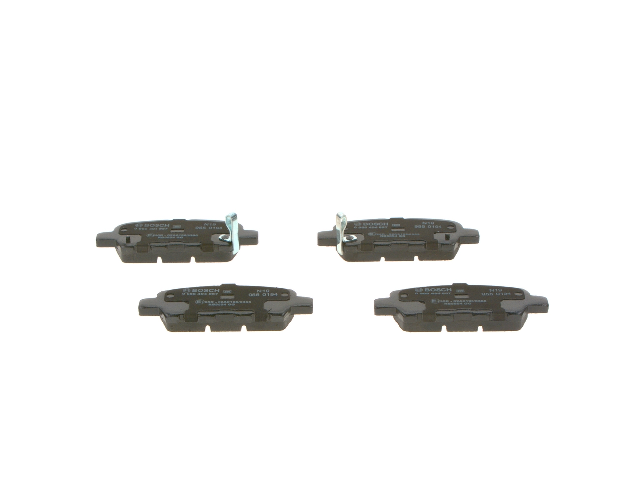 Brake Pad Set, disc brake 0 986 494 857