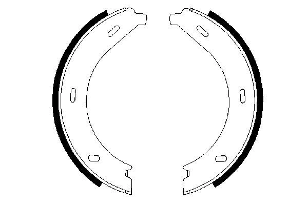 Brake Shoe Set, parking brake 0 986 487 605