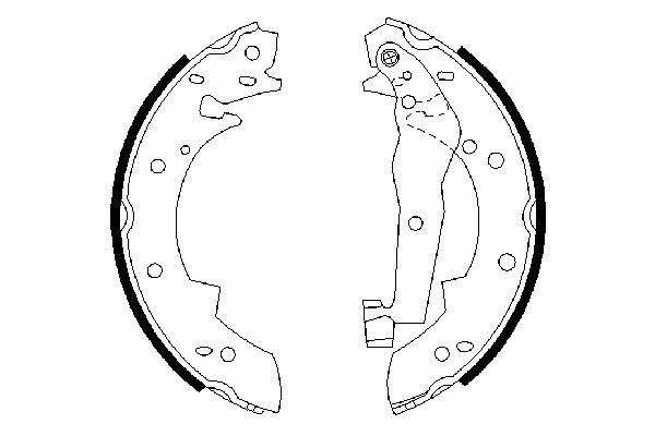 Brake Shoe Set 0 986 487 013