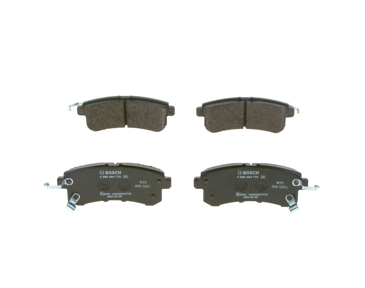 Brake Pad Set, disc brake 0 986 494 778