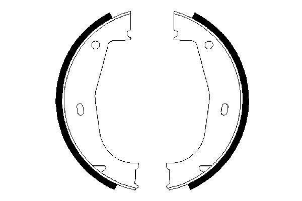 Brake Shoe Set, parking brake 0 986 487 520