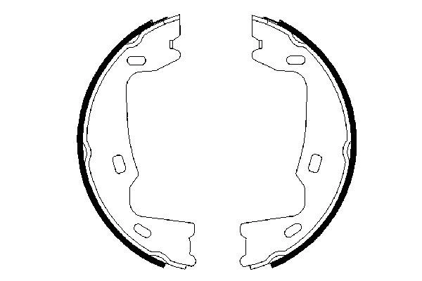 Brake Shoe Set, parking brake 0 986 487 214