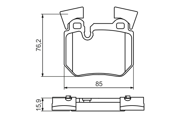 Brake Pad Set, disc brake 0 986 494 421