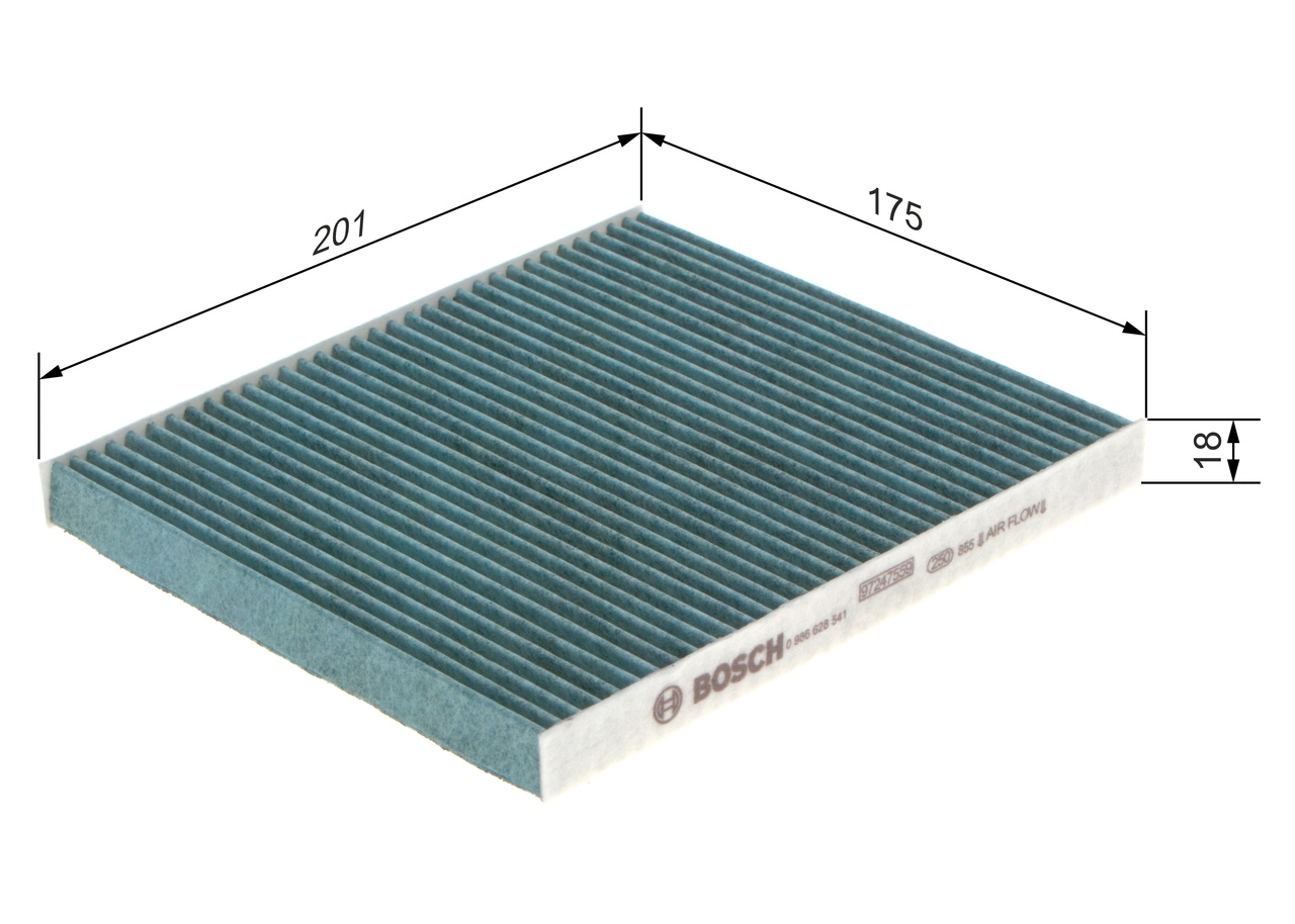 BOSCH 0 986 628 541 Filter, cabin air