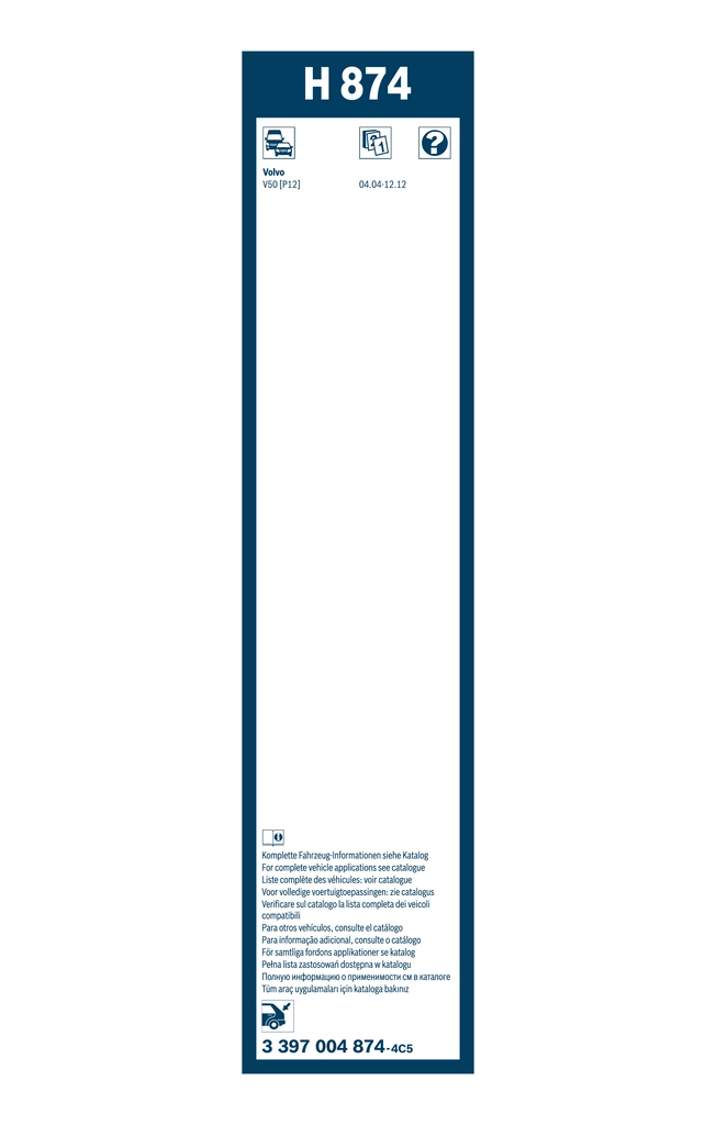 BOSCH 3 397 004 874 Wiper Blade