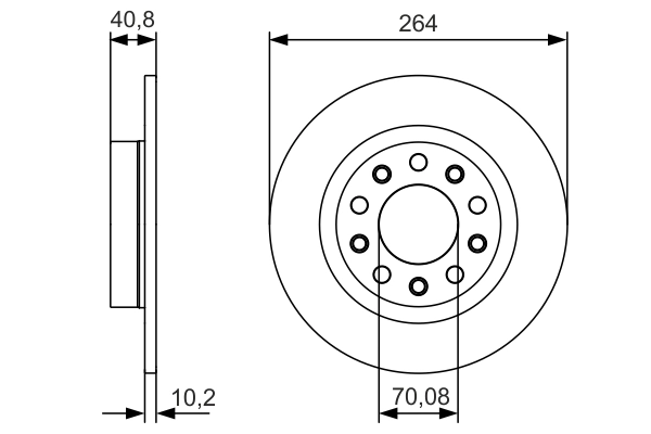 Brake Disc 0 986 479 C41