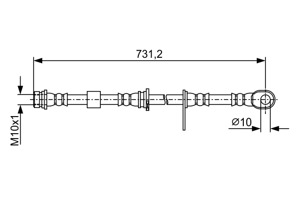 BOSCH 1 987 481 958 Brake Hose