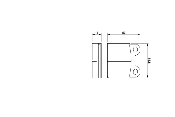 Brake Pad Set, disc brake 0 986 460 101