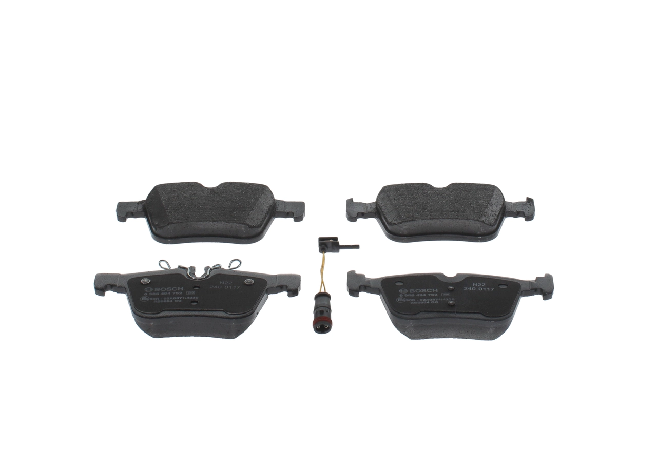 Brake Pad Set, disc brake 0 986 494 752