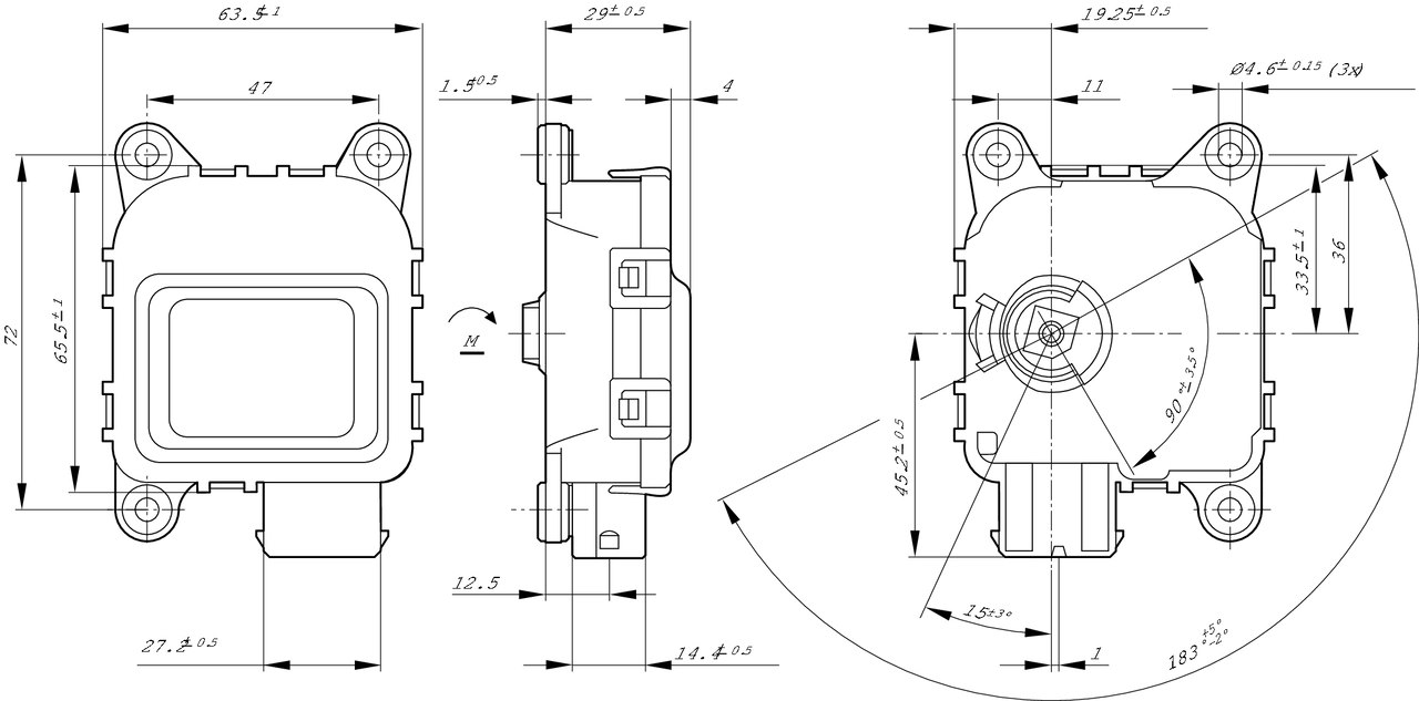 Actuator, headlight levelling 0 132 801 141