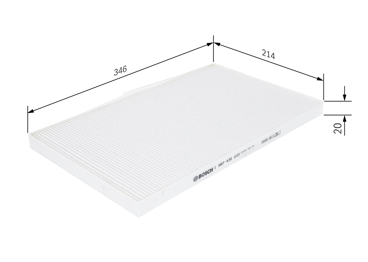 BOSCH 1 987 432 033 Filter, cabin air