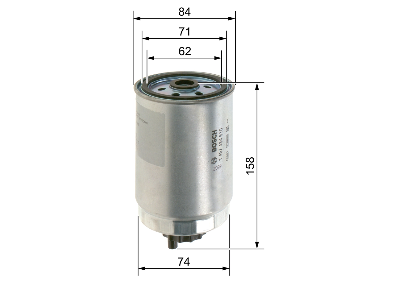 Fuel Filter 1 457 434 510