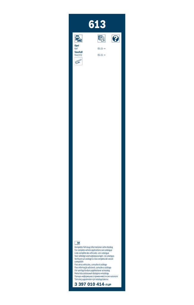 Wiper Blade Twin 3 397 010 414