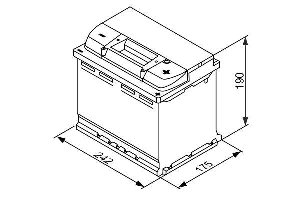 BOSCH 0 092 S4E 050 Starter Battery