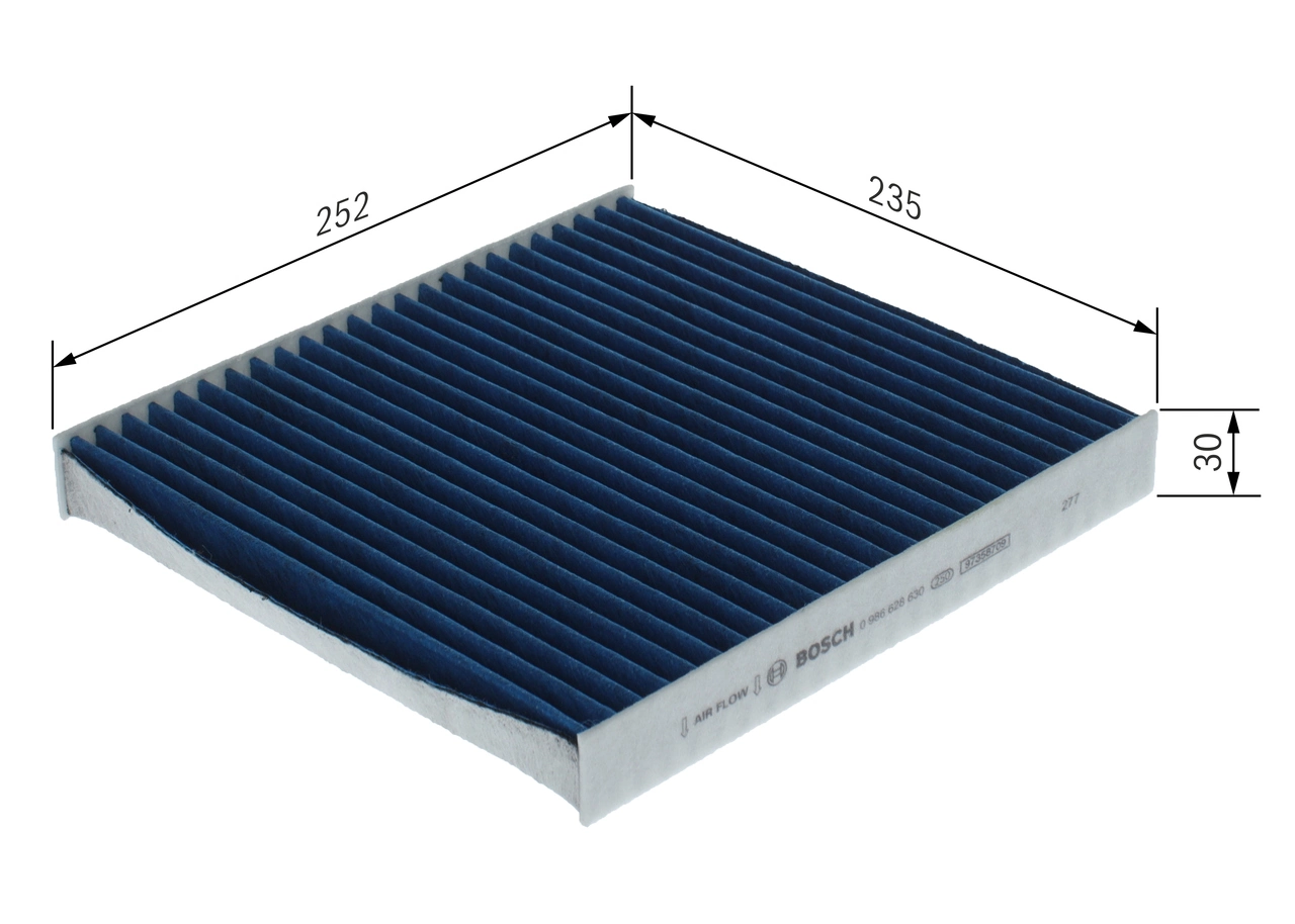 Filter, cabin air FILTER+pro 0 986 628 630