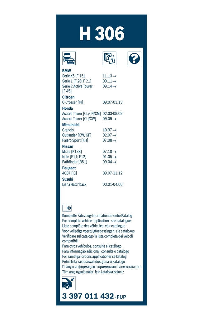 Wiper Blade Rear 3 397 011 432