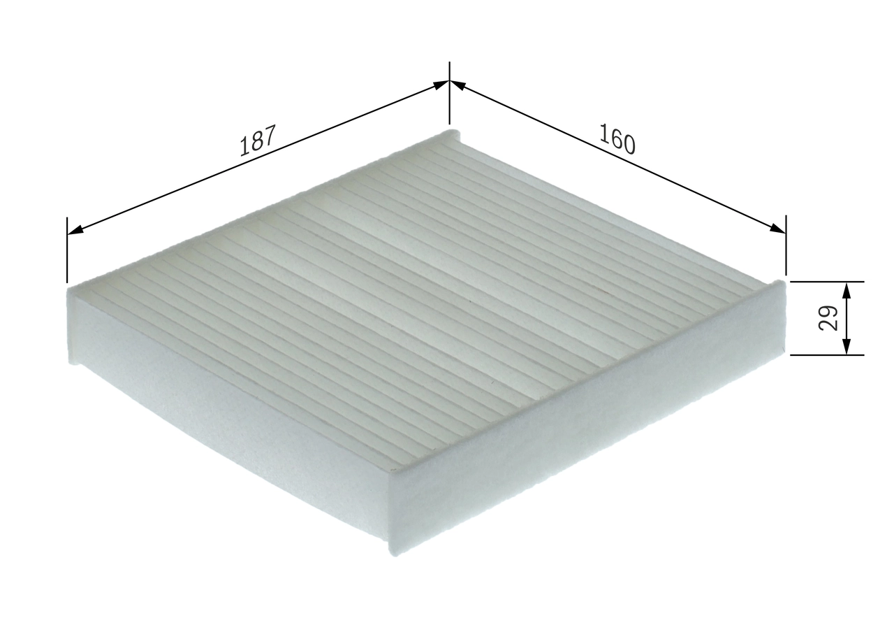 BOSCH 1 987 435 168 Filter, cabin air