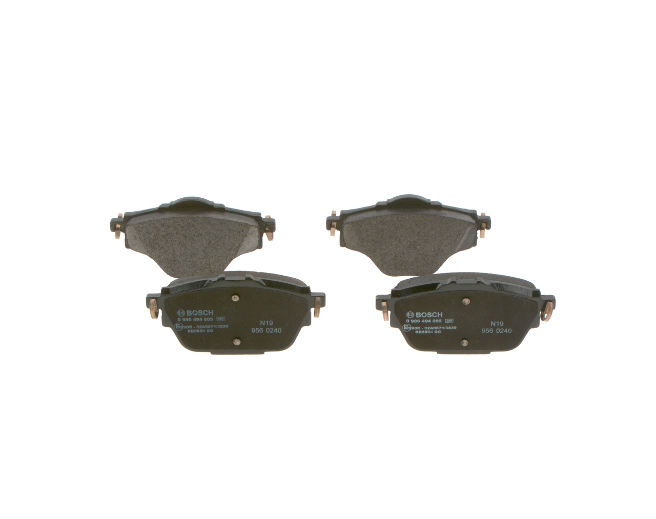 Brake Pad Set, disc brake 0 986 494 805