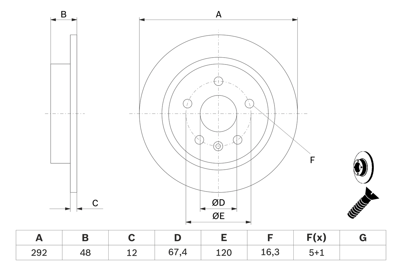 Brake Disc 0 986 479 513