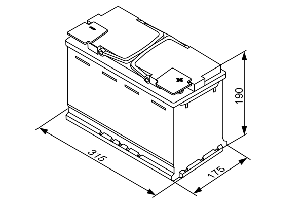 BOSCH 0 092 S5A 110 Starter Battery