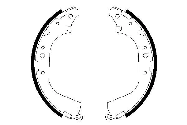 Brake Shoe Set 0 986 487 354