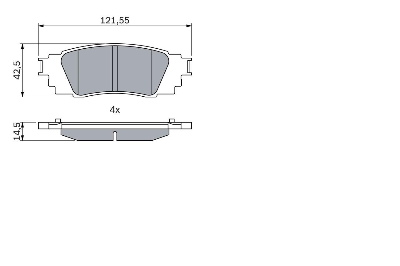 Brake Pad Set, disc brake 0 986 424 840