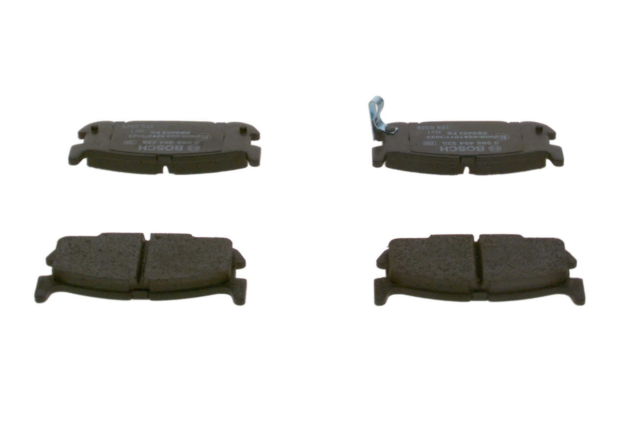 Brake Pad Set, disc brake 0 986 494 226