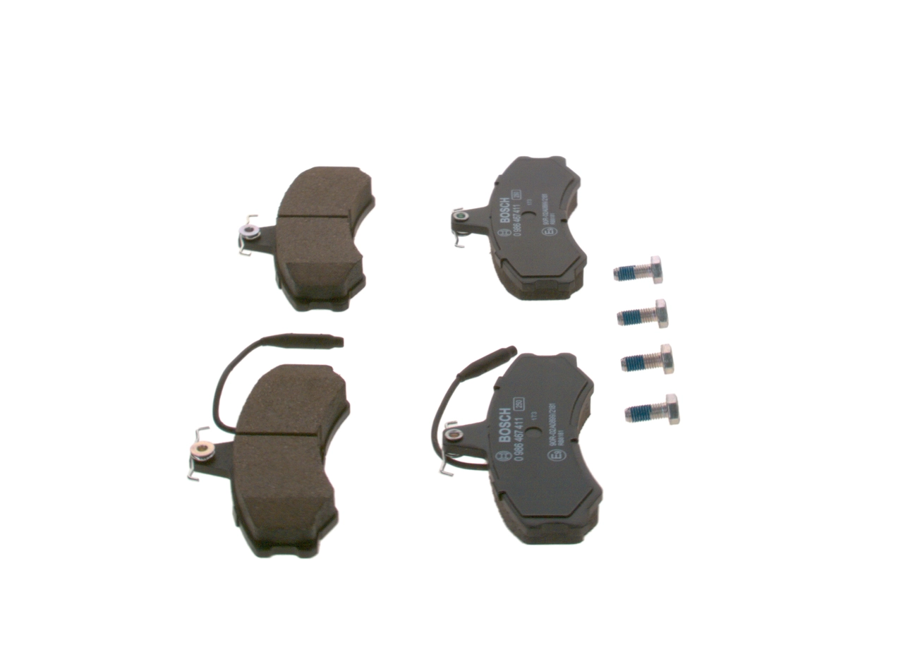 Brake Pad Set, disc brake 0 986 467 411