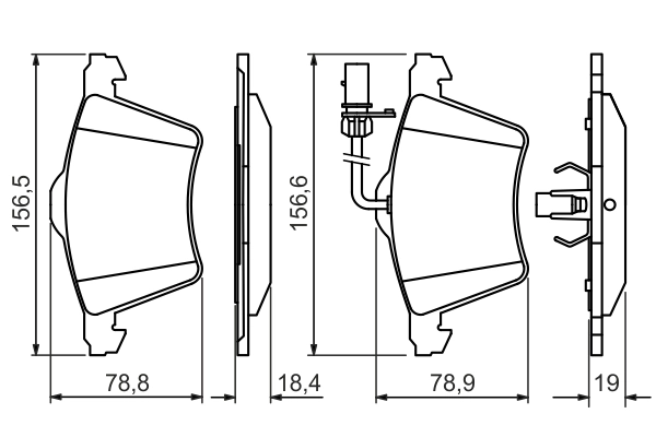 Brake Pad Set, disc brake 0 986 494 415